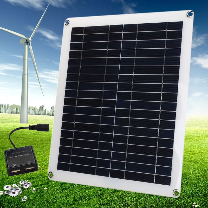 

42*37*0.3cm 20W Solar Energy Solar Panel Reusable Car Solar Cells Environmental Home Improvement Solar Charging Equipment