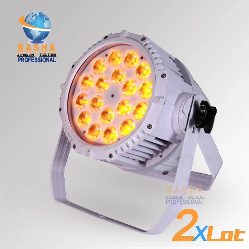 

2X LOT Freeshipping IP65 Waterproof 18pcs*18W 6in1 RGBAW+UV LED Par Light,Outdoor LED Par Light For Stage Wedding Event Party