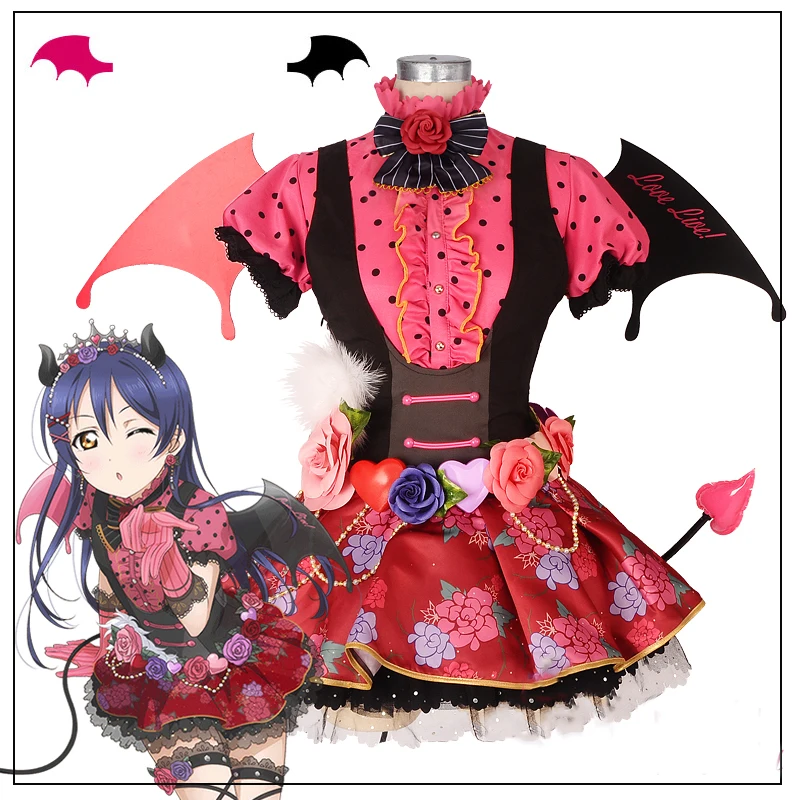 ROLECOS Anime Love Live! All Characters Cosplay Costumes Little Devil Arousal Kousaka Honoka Minami Kotori Cosplay Dresses