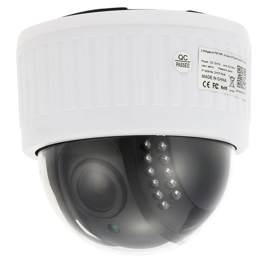 Owlcat Крытый Купол 1080 P PTZ IP Камера Беспроводной WI FI безопасности 5X зум микрофон Audio