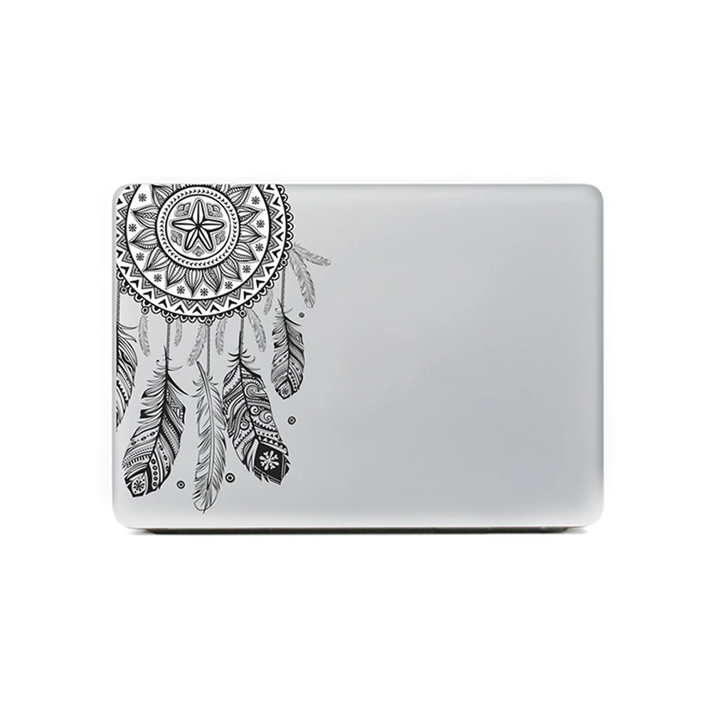 Fashion Design Beautiful plumage Decals Paster Emblazonry Sticker For MacBooks Flowers Laptop Skin Sticker 11/13/15 Inch