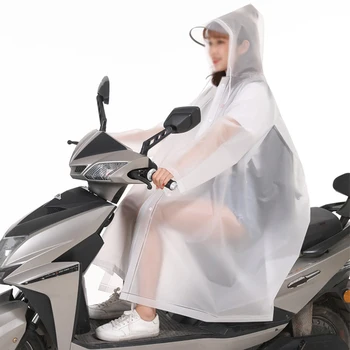 

New Trinity EVA Rainwear for Adults Environmentally Friendly Thickened Outdoor Rainwear Hiking Bike Electric Vehicle Cap eaves