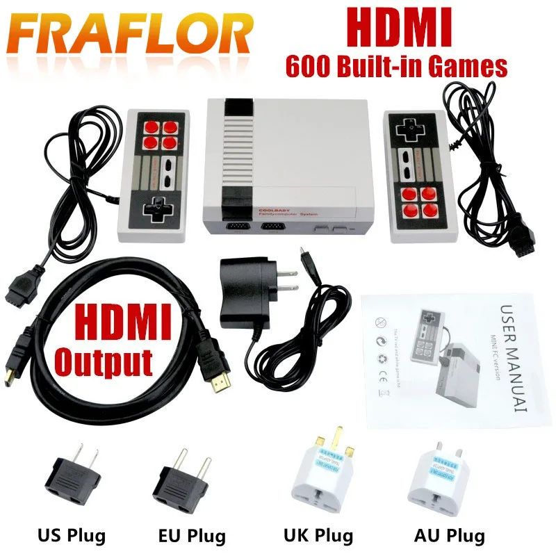 Прямая поставка HD HDMI выход Ретро Классический Портативный игровой плеер