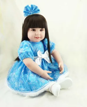 

Baby reborn doll Hot sale 60cm very big doll 60 months baby soft silicone reborn toddler lol surprice doll gift for girls