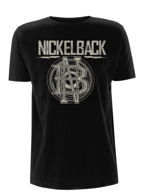 

Nickelback Logo Feed The Machine Rock Tee T-Shirt Mens Unisex