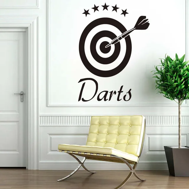 Darts Wall Decal Target Sports Removable Vinyl Stickers Self Darts Wall Decal Target Sports Removable Vinyl Stickers Self Adhesive Wallpaper Living Room Art Decals