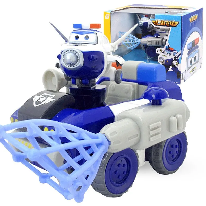Трансформация Super Wings Donnie Dig Rig Robot & Jet Moon Rover с мин супер крыльями деформационные