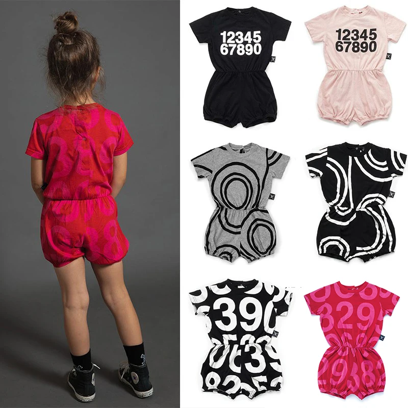 

Pre-sale BOBO CHOSES 10Y Baby Girl Clothes 2019 Summer T-shirt Circle Number Letters Jumpsuit Newborn Romper Kids T-shirt
