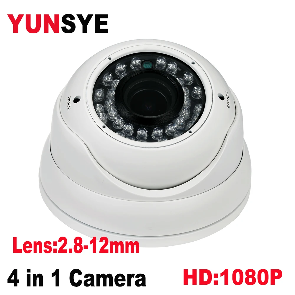 

focusing AHD Camera Lens: 2.8-12mm 1080P/2MP/4MP/5MP Camera 1080P 36 IR LED Indoor Wired Dome Surveillance Camera IR Cut Filter