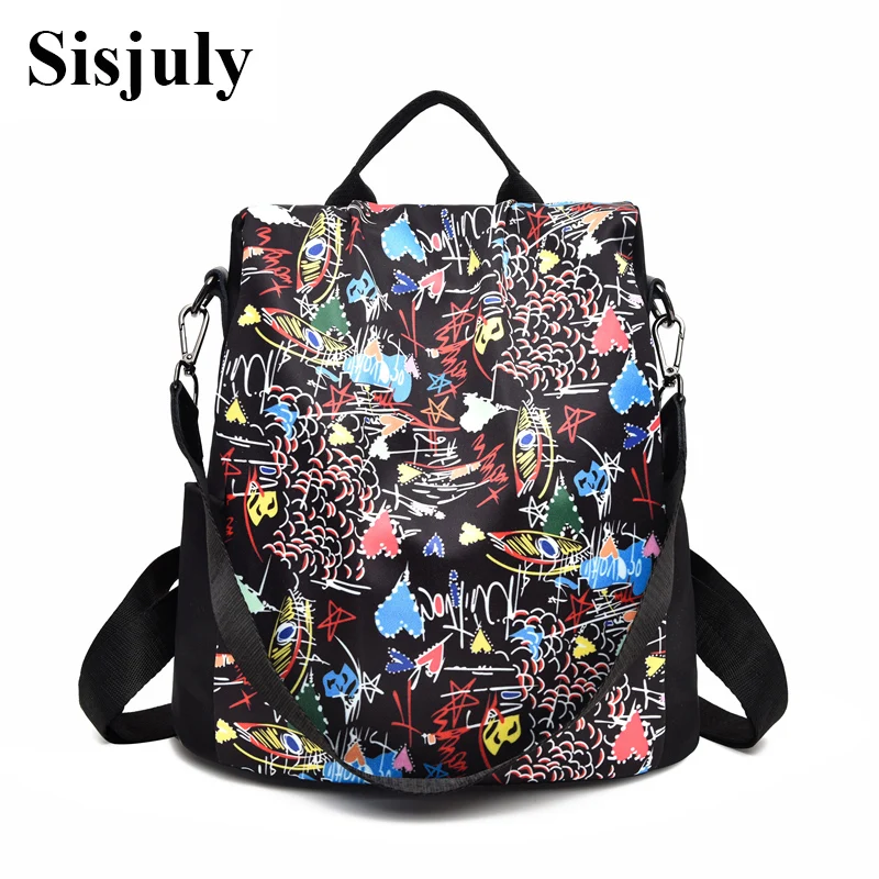 

Sisjuly 2019 3D Printed Backpack Women Oxford Backpack Female Multifunction Bagpack Girls Schoolbag Women Anti Theft Mochila Sac
