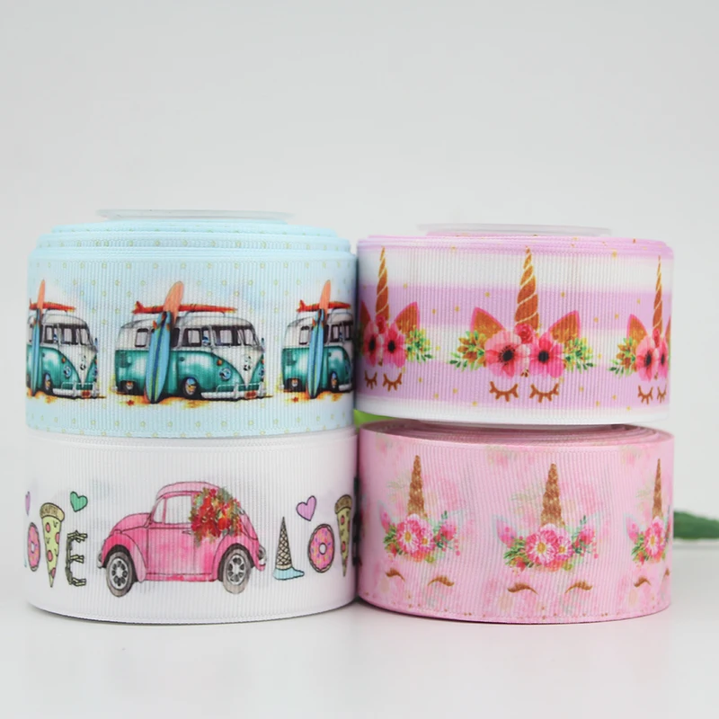 1-1/2 &quot38 мм мультфильм печатная корсажная лента DIY изготовленные вручную