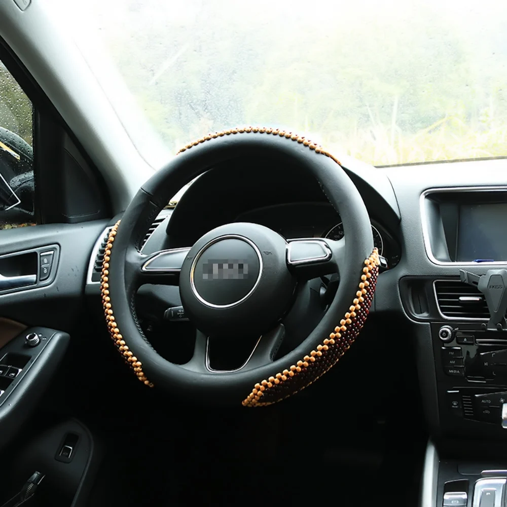 cover on the steering wheel