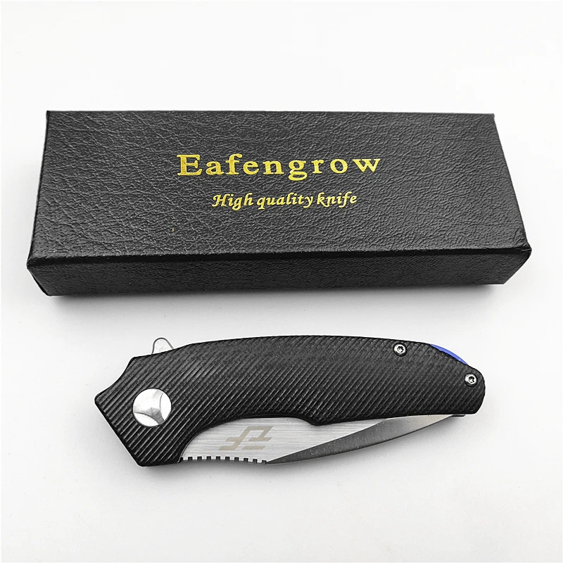 Eafengrow EF80 Pocket folding knife ball bearing system utility camping outdoor knife (12)
