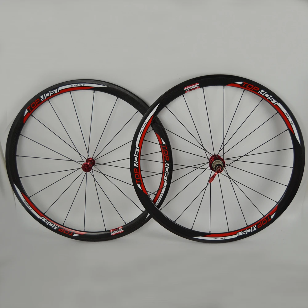 38mm depth carbon road wheels clincher wheelset 700c tubular bicycle