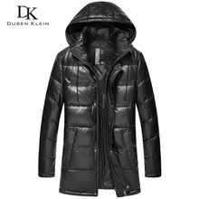 Дусен Кляйн, новинка, куртки для мужчин, натуральная кожа, пуховики, зимняя верхняя одежда, овчина, пальто 15D117 дубленка зимний костюм мужской