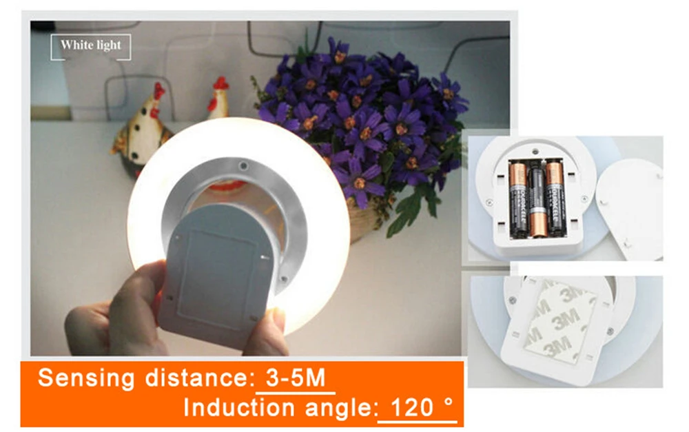 LED Night Sensor Light Yellow