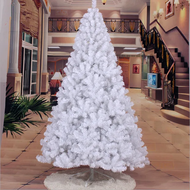 Christmas Tree 2 4 M 240cm Large White Decorated Christmas Tree 2 4 M 240cm Large White Decorated Bazaar Living Room Furnished