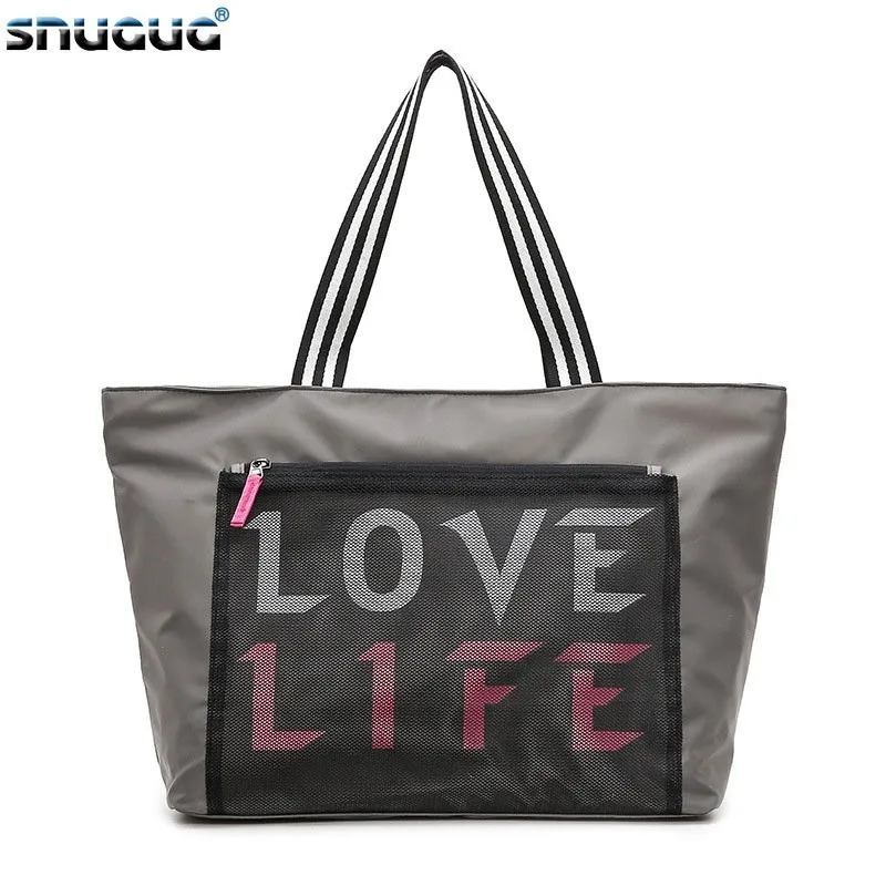 

Dry And Wet Separation Ladies Handbags Travel Nylon Gym Bags Women Waterproof Fitness Bag For Training Outdoor Women's Sport Bag
