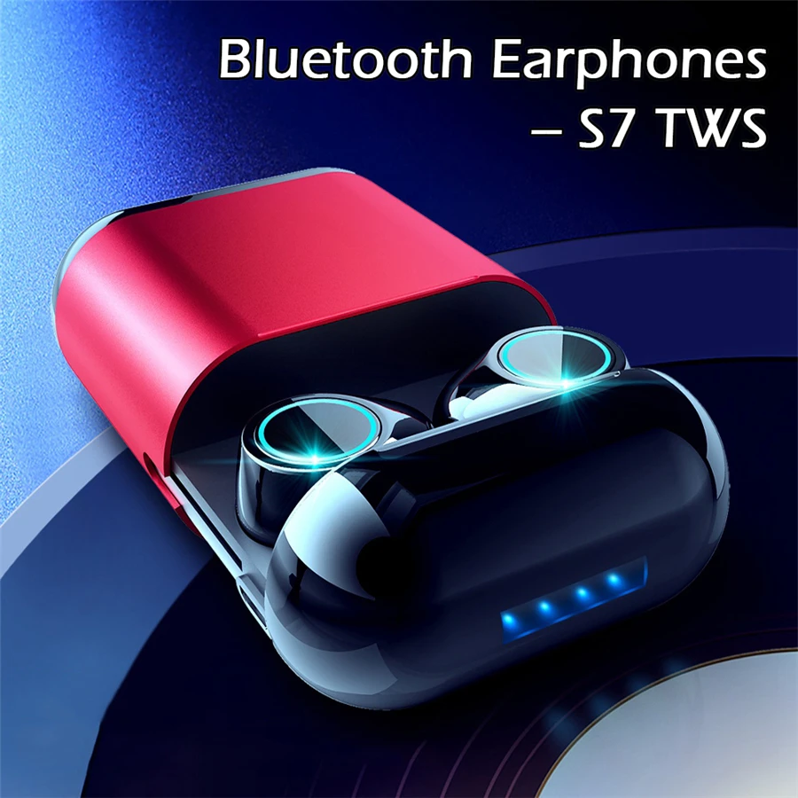 

S7 TWS Wireless Bluetooth Earphones Universal Touch Control Mini Earbuds Sport Hifi Stereo Headset PK i30 tws i12 10 Head phone