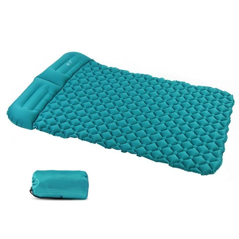 الهواء التخييم الحصير نفخ وسادة مويستثربرووف المشي في الهواء الطلق نزهة خيمة منقوشة سادة المنزل بقية مزدوجة كيس النوم فراش