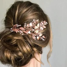 Свадебные аксессуары для волос, Кристальные расчески для волос, имитация жемчуга, украшения для волос ручной работы, женские Украшения для волос, головные уборы для невесты