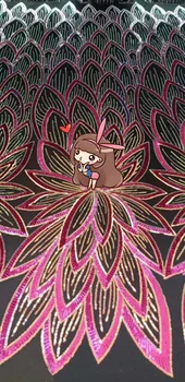 

Beautiful flowers french lace J-637 For Women Long Evening Dress New Design