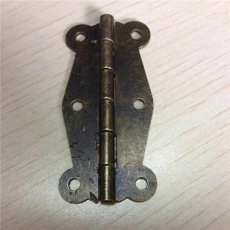 

Door Butt Hinges Antique Bronze 6 Holes,Cabinet Door Iron Hinges,Include Screws,5.1cm x 2.4cm,20PCs