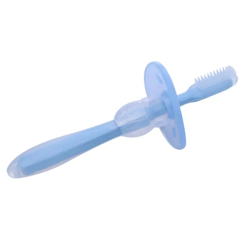 1 шт., детская мягкая силиконовая учебная зубная щетка, Детская щетка для ухода за зубами, зубная щетка, инструмент для детей, Прорезыватель для зубов - Цвет: A-1