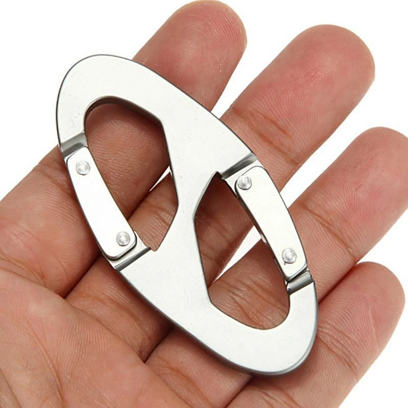 5 قطعة سبائك الألومنيوم حلقة تسلق المفاتيح مشبك خاطف هوك Carabiners في الهواء الطلق معدات التخييم تسلق المشي إكسسوارات رياضية