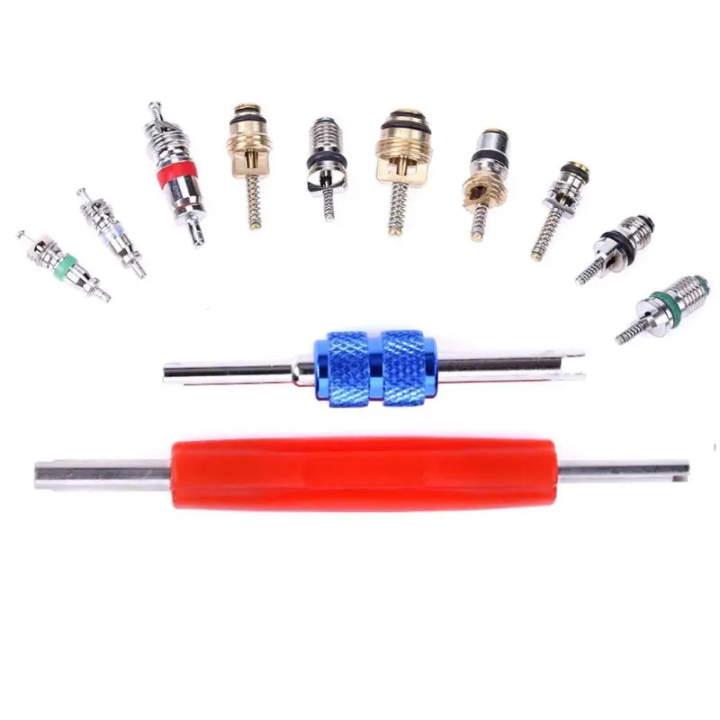 

102pcs R134A Car Air Conditioning A/C Valve Core Valves+2 Removal Tools for Car Air-conditioning Replacement Maintenance