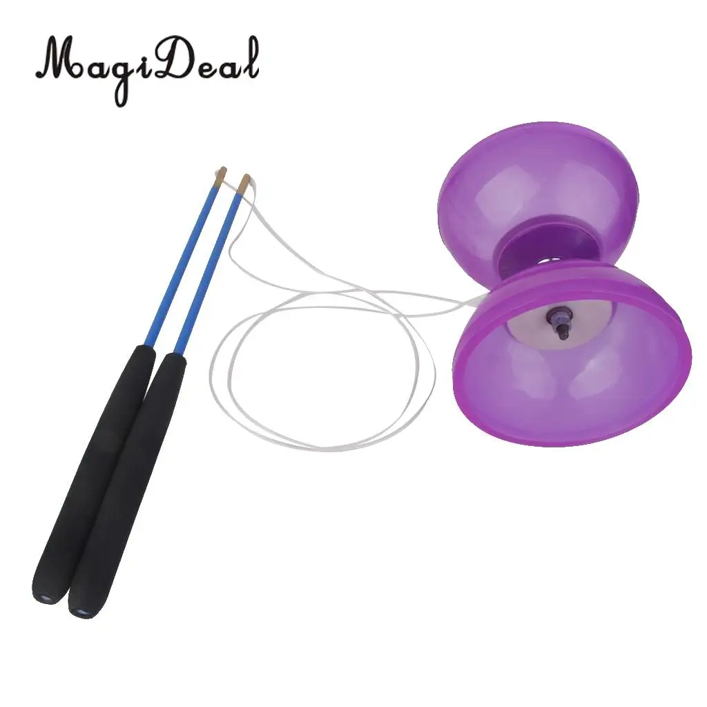 MagiDeal Traditional 1Pc Plactic Diabolo With Handsticks and String Juggling Toy for Kids Children Adult Beginners 4Colors