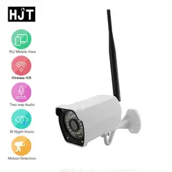 HJT аудио беспроводной Wi-Fi HD 720 P 1MP IP Камера безопасности Открытый 36IR Ночное видение металла сеть видеонаблюдения Android IOS P2P ONVIF H.264