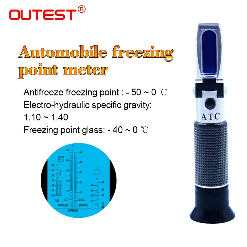 Refratometro Antifreeze tester Freezing Point meter Portable Freezing Point Freezing Point Detector refractometer RZ123 -50~0C