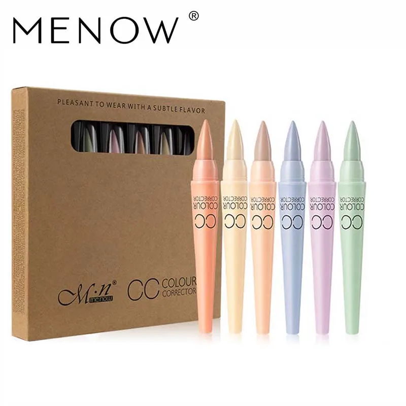 

6 Colors CC Concealer Spot Removing Whitening Brighten Concealer Cream Repair Pencil Natural Cosmetic