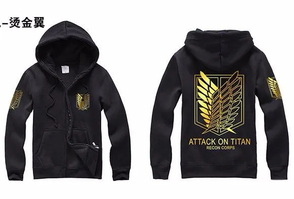 Novedan Attack On Titan Hoodies Sweatshirts Coat Japan Anime Halloween Party Eren Levi Cosplay Costume Legion Clothing -Zentai shop online