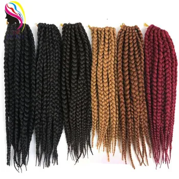 

Feibin Box Crochet Braids Hair Extensions Synthetic Braiding Hair Extension Free Shipping