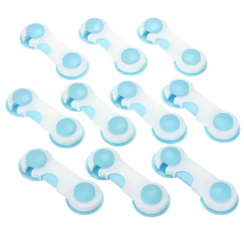

10pcs Child Safety Locks Products Safty Fridge For Cabinets Children Kid Drawer latches Baby Safe Angle Sliding Door Plastic