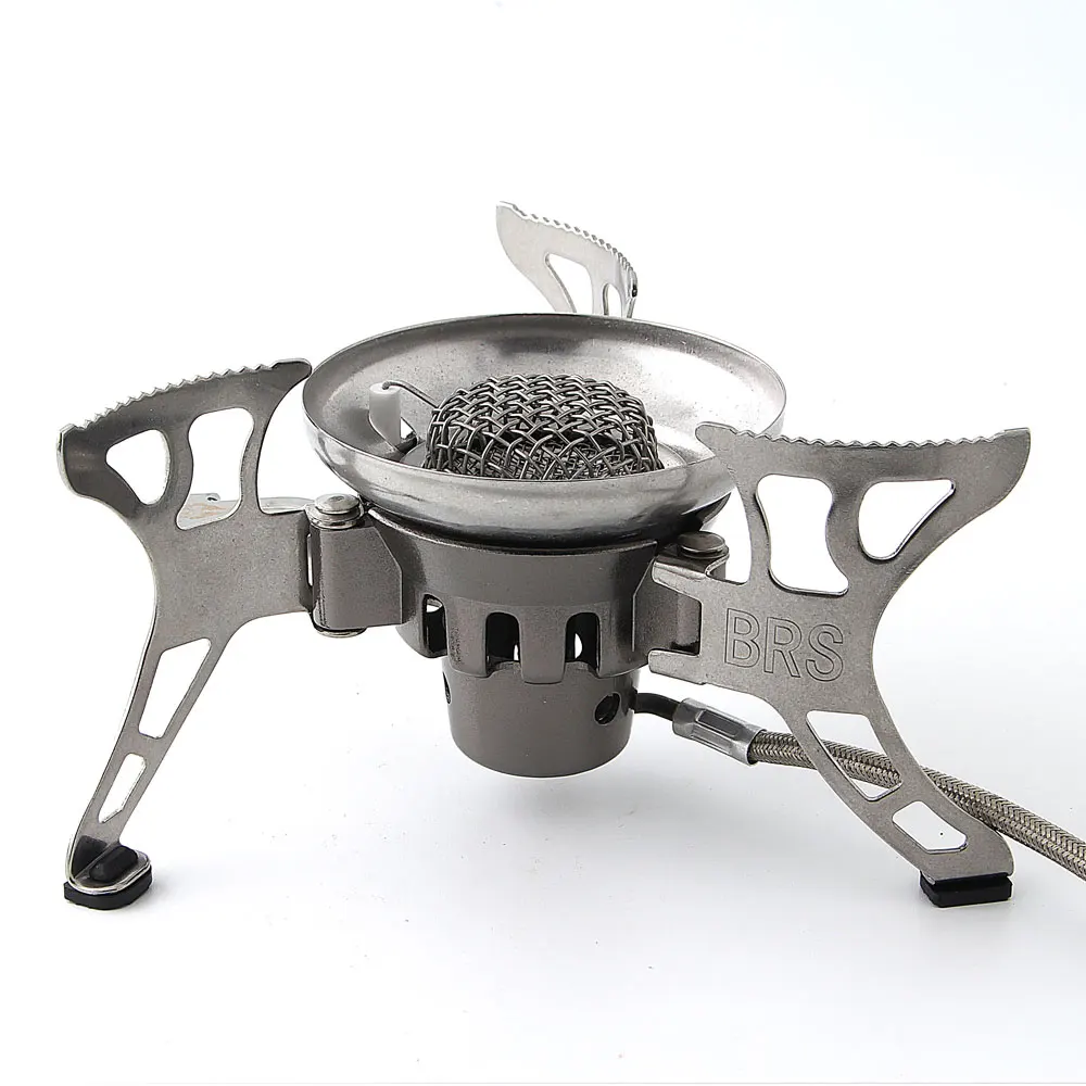 

BRS-15 Windproof Stainless Steel Split-Type Outdoor Camping Picnic Cooker Gas Stove Auto ignition Infrared Heating Roasting