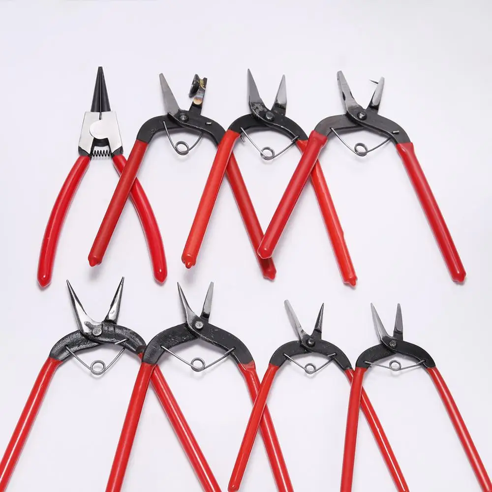 Wire Looping Pliers Long Round Nose Pliers Concave Plier Beading Multifunctional Hand Tools Jewelry Pliers DIY Making Findings