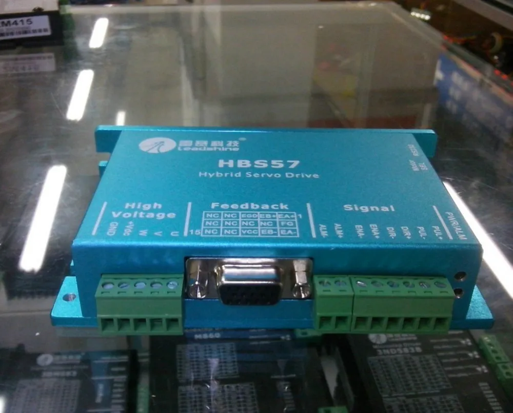 

New Leadshine 3-phase Hybrid servo Driver HBS507 work at 24-50VDC fit the servo motor 573HBM20-EC-1000 out 2NM servo systems