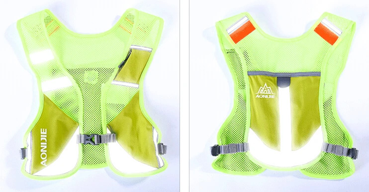 AONIJIE Marathon Reflective Vest Bag Sport Running Cycling Bag for Women Men Safety Gear With 2Pcs 250ML Water Bottles AONIJIE Marathon Reflective Vest Bag Sport Running Cycling Bag for Women Men Safety Gear With 2Pcs 250ML Water Bottles