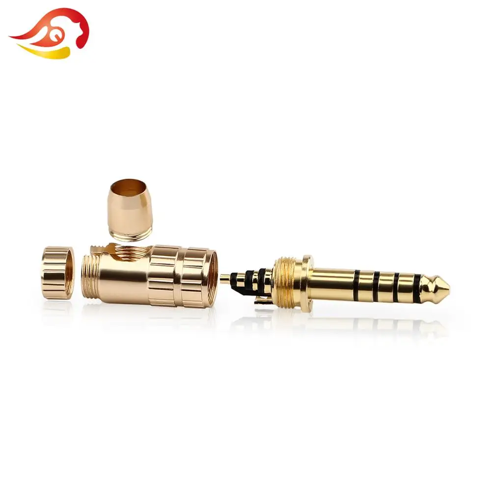 QYFANG 4.4mm Stereo 5 Poles Audio Jack Earphone Male Plug