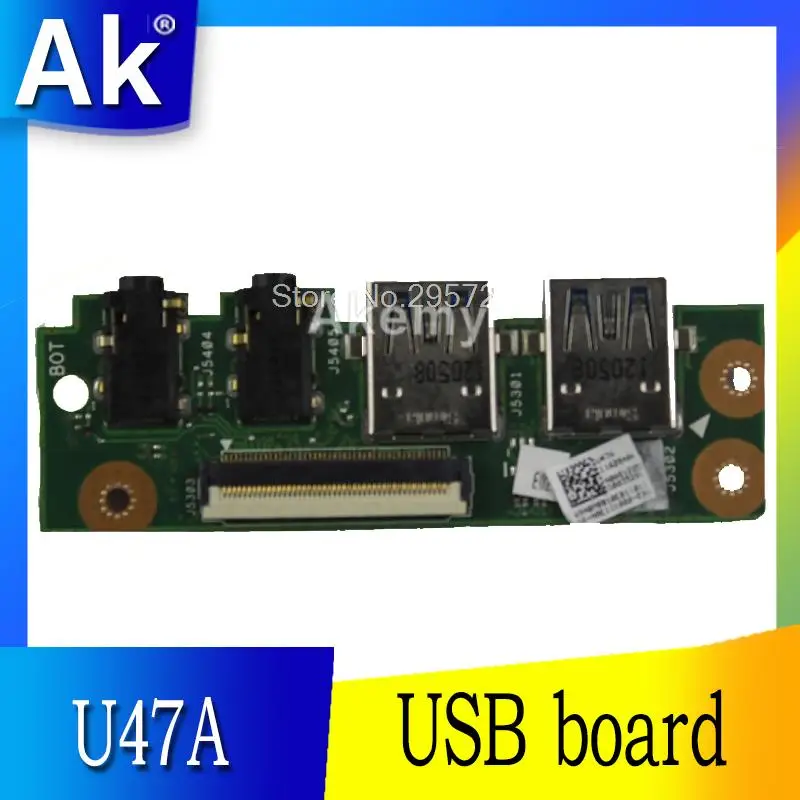 Новинка для For Asus U47A Q400A U47VC USB3.0 плата адаптера интерфейса ноутбука аудио USB IO Плата