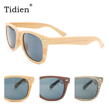 

Vintage Square Sunglasses Men Women Classic Plastic Lady Rivet Wood Strip Retro UV400 2140P