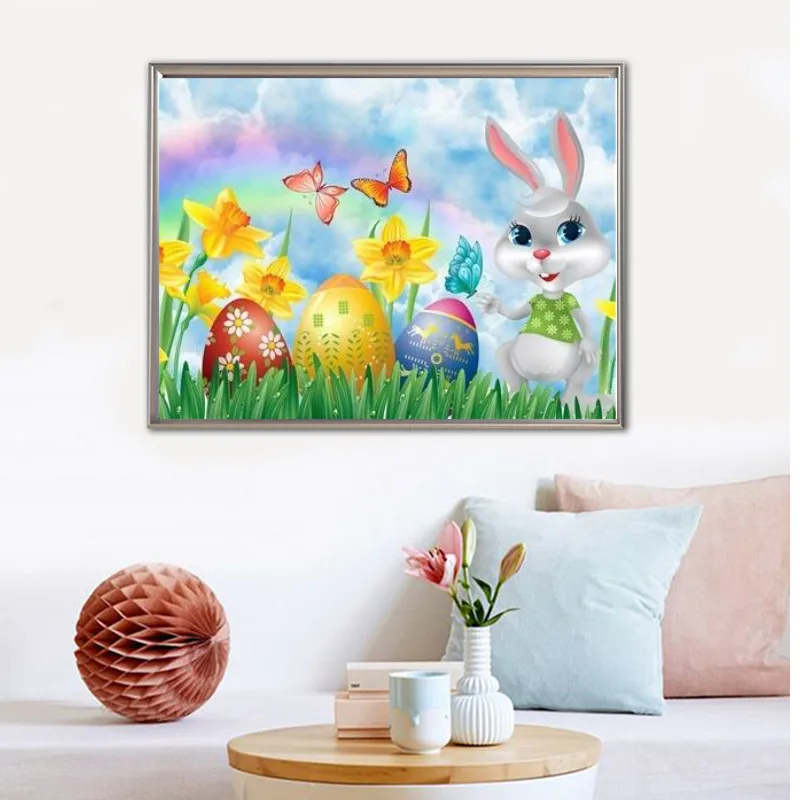 

Diamond Painting Easter Egg Diamond Embroidery Cartoon Home Decoration Full Square Picture Rhinestone Mosaic