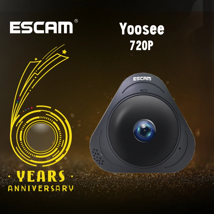 YooSee Q8 HD 960P 1.3MP 360 градусов панорамный монитор рыбий глаз WIFI ик инфракрасная камера
