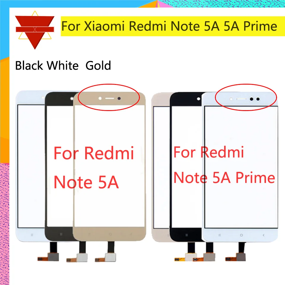 10 шт. для Xiaomi Redmi Примечание 5A Prime сенсорный экран ЖК-дисплей дигитайзер Переднее