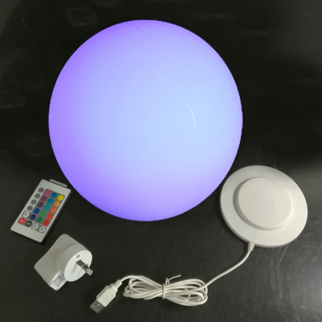 Lâmpada de Incandescência Humor com Controle Lâmpada de Mesa de Cabeceira Mudança de Cor Skybesstech Recarregável Bola Remoto Regulável Luz 16 1pc D30cm Usb 11 Luminárias de mesa