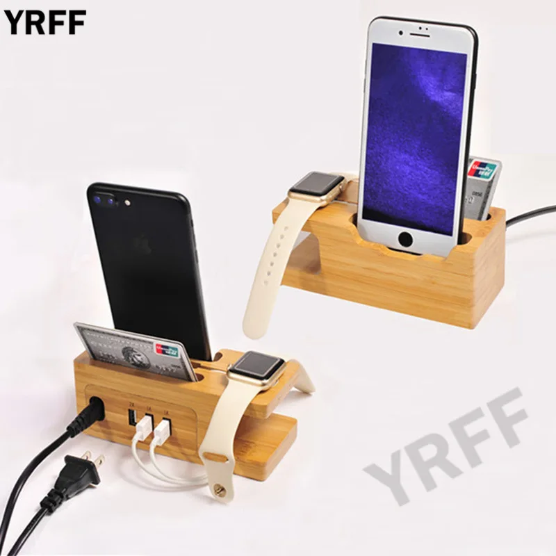 Держатель для мобильного телефона iPhone samsung часов 3 USB зарядное устройство