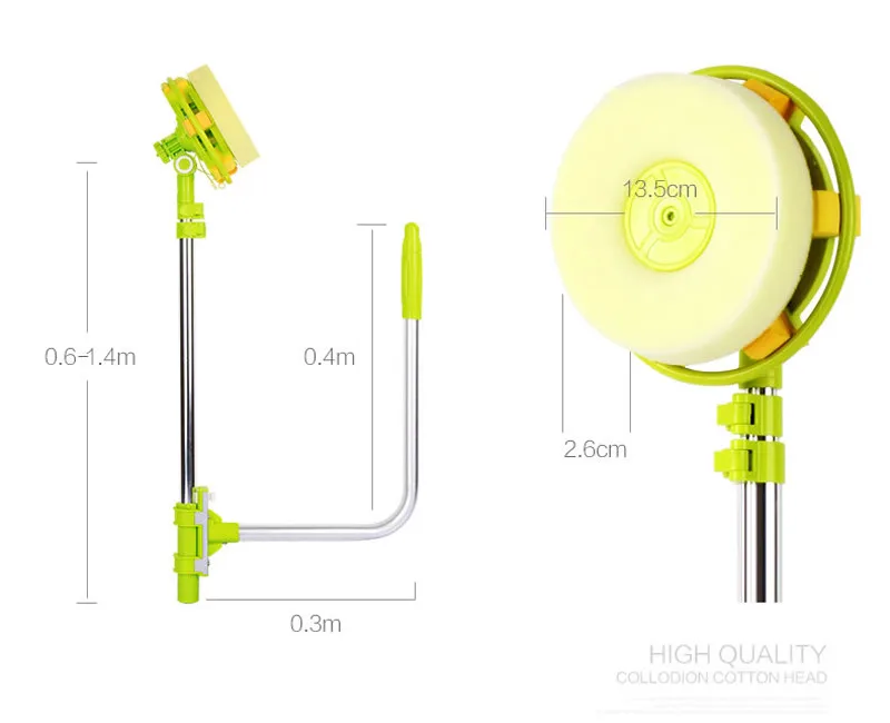 Eworld популярный полезный Телескопический очиститель стекла с высокой посадкой для мытья окон щетка для очистки окон Hobot